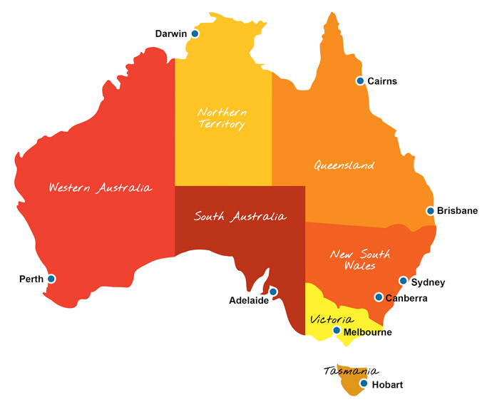 OZ-Maps---states OZ-Maps---states